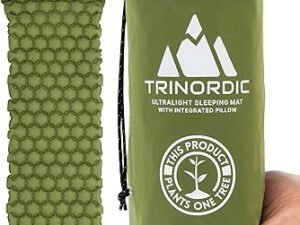 TRINORDIC Tapis de Camping Gonflable Ultraléger avec Oreiller